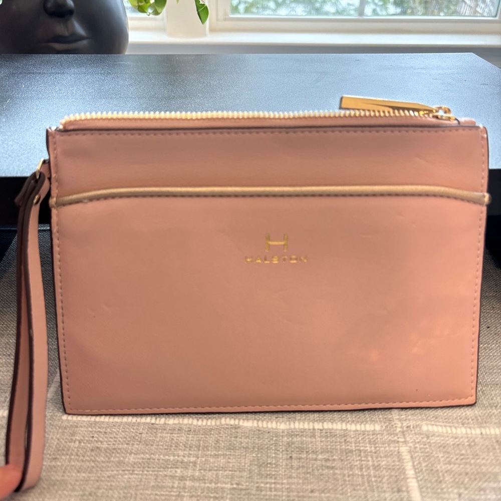 H by Halston Wristlet in Soft Pink